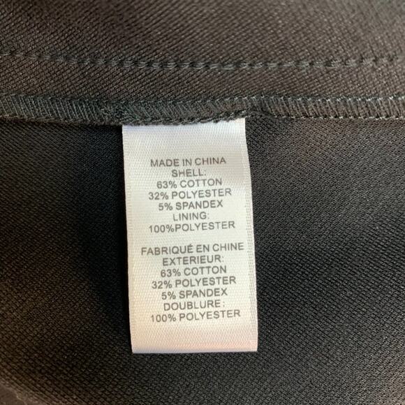 CeCe Womens Sz 4 Black Sleeveless Ponte Skater Dress with Midi Cutout - Picture 4 of 11